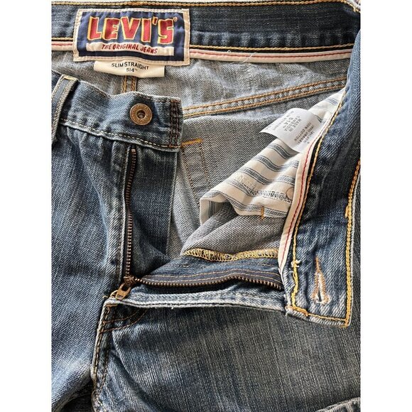 Vintage Levis 514 Mens 29x31 Slim Straight Light Wash 100% Cotton - Picture 2 of 10